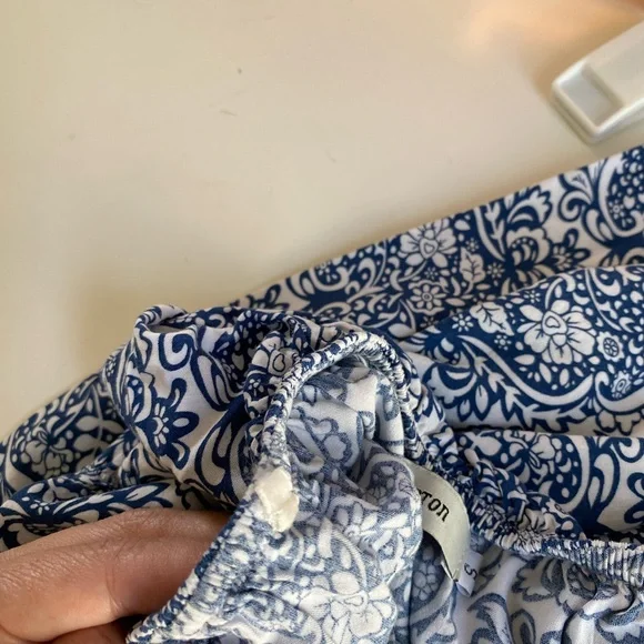 Boho style Strapless Blue and White Dress 💙🤍🩵 - Picture 4 of 4